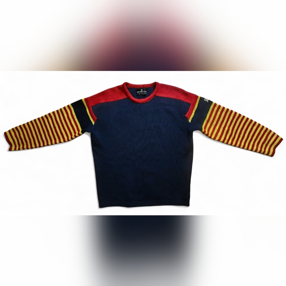 Demetre Vintage 100% Virgin Wool Rugby Sweater Size M Unique Luxury